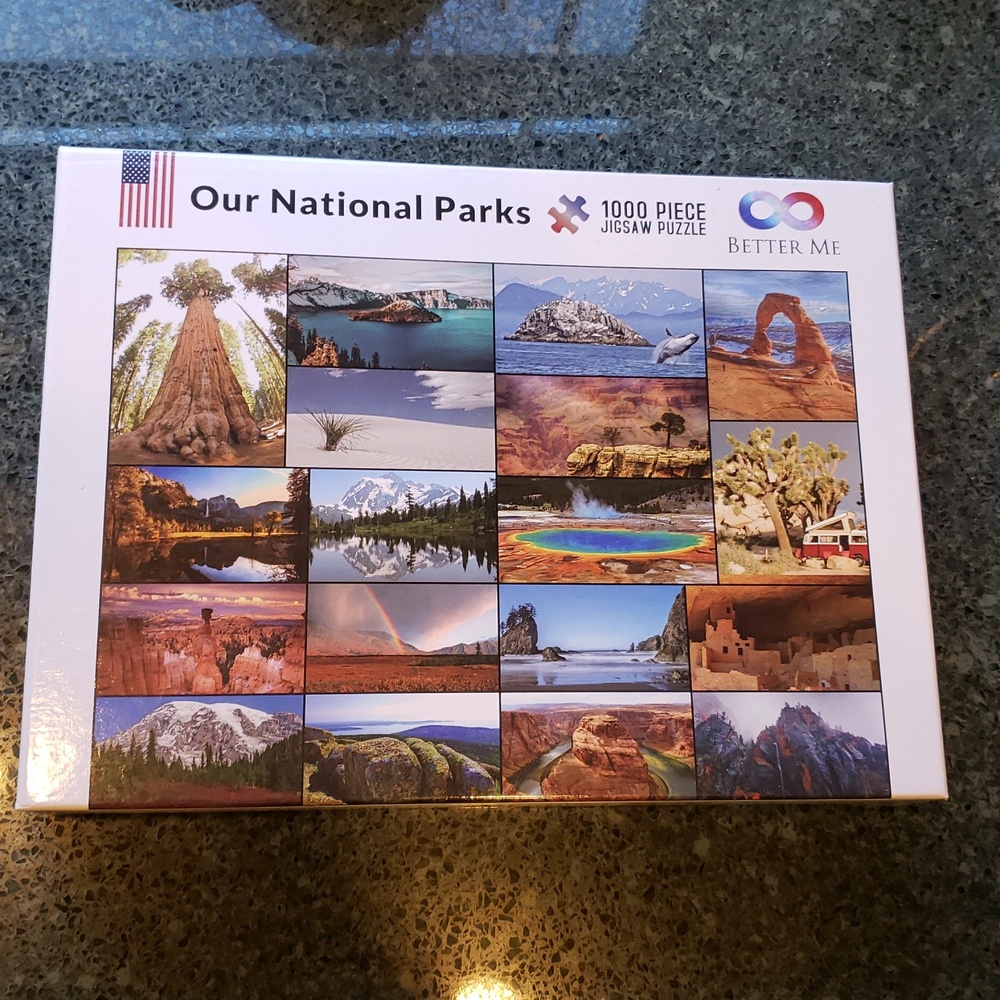 1000 piece puzzle. Our National Parks.  Better Me brand.